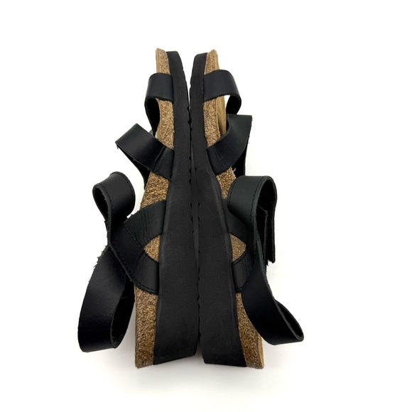 NAOT Kayla Wedge Sandals Strappy Black EU 36 - Picture 6 of 15